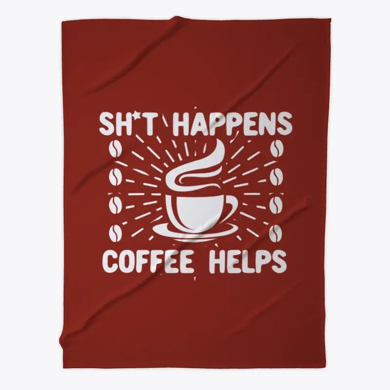 Funny blanket for coffee lovers